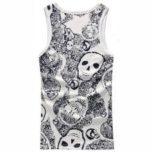 Mujeres Stringer Gimnasio Tank Top Blanca Impresión Tank Top Venta al por mayor